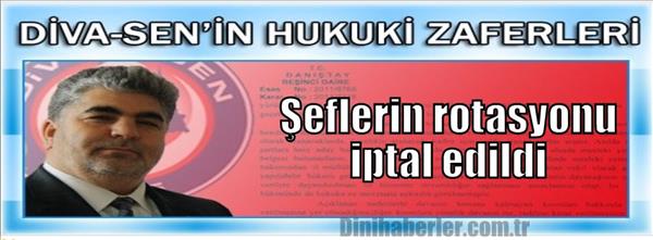 Şeflerin rotasyonu iptal edildi