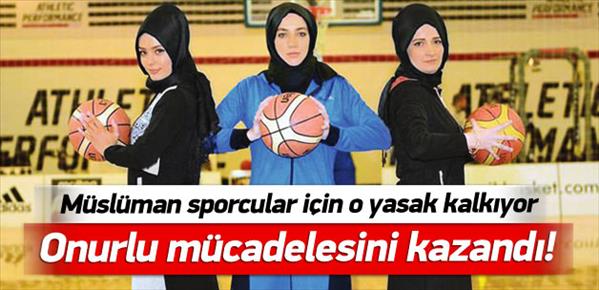 Müslüman sporcular için o yasağı kaldırttı