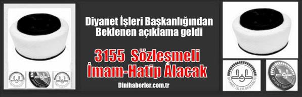 Diyanet İşleri Başkanlığı 3155 Sözleşmeli İmam Hatip Alacak