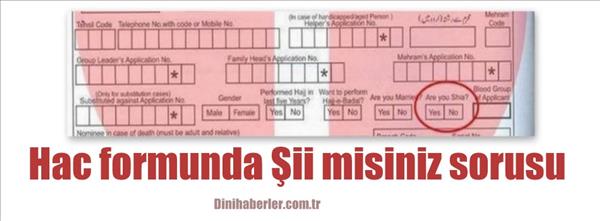 Hac formunda Şii misiniz sorusu