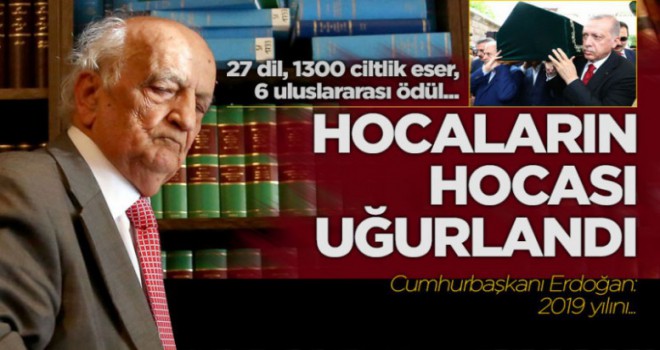 Prof. Dr. Fuat Sezgin son yolculuğuna uğurlandı