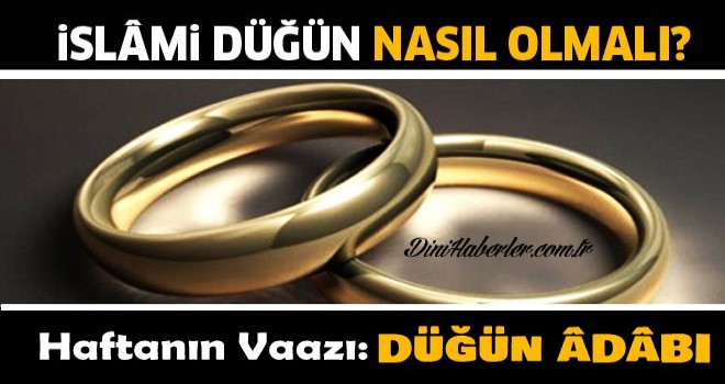İslam'da Düğün Adabı