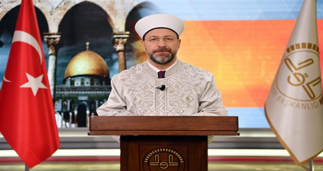 Diyanet İşleri Başkanı Erbaş'tan, Mescid-i Aksa'ya yapılan saldırılarla ilgili Basın Açıklaması