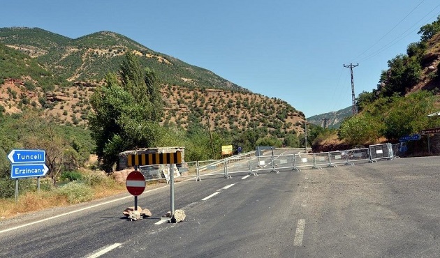 Tunceli-Erzincan yolu yeniden kapandı