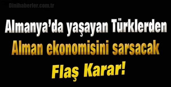 Almanya'da ki Türklerden Merkel'e tepki