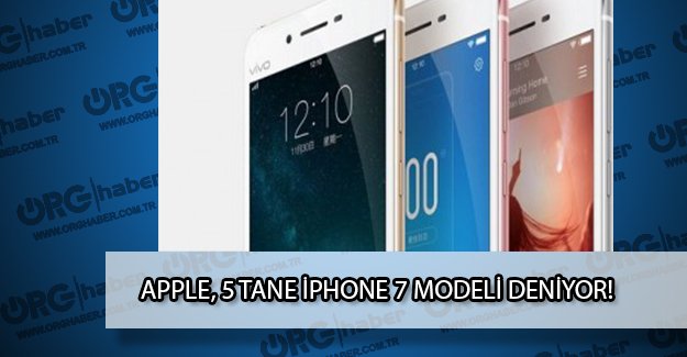 Apple beş farklı iPhone 7 modeli deniyor!