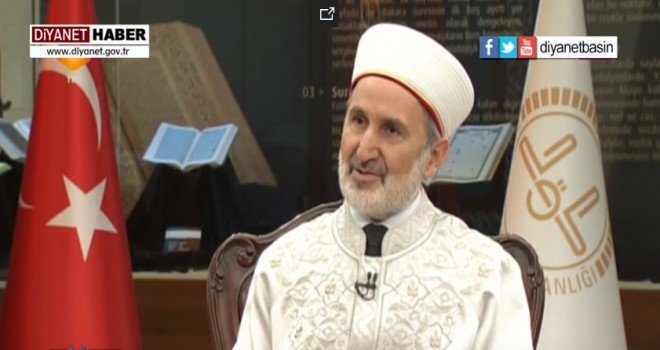 Diyanet İşleri Başkanvekili Keleş, Diyanet TV’ye konuk oldu…