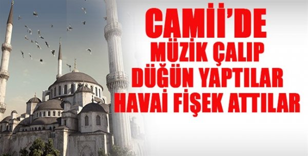 Cami Avlusundaki Horonlu Düğün Tepkilere Neden Oldu