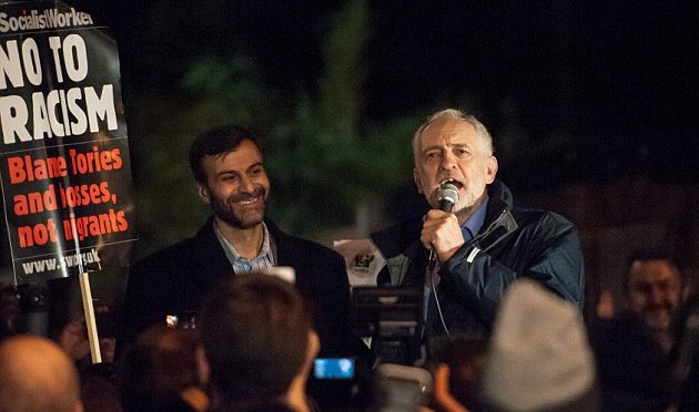 Corbyn, anti- İslamofobik nöbette