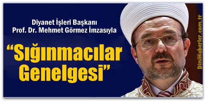 DİB Sığınmacılar Genelgesi