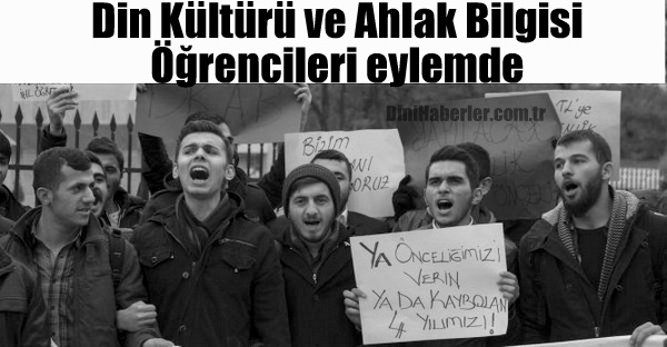 Din Kültürü ve Ahlak Bilgisi Öğrencileri Eylemde