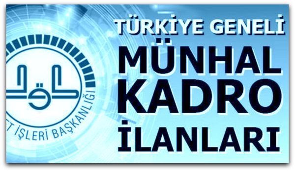 Diyanet 2016 Nisan Ayı Münhal Kadrolar