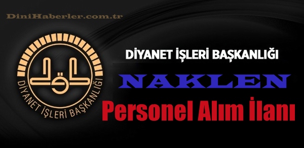 Diyanet Naklen Personel Alım Yapacak