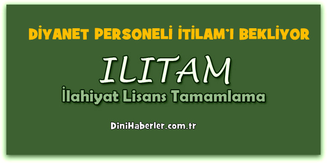 Diyanet Personeli İlitam\'ı Bekliyor
