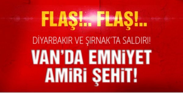 Diyarbakır ve Şırnak'ta saldırı! Van'da şehit!