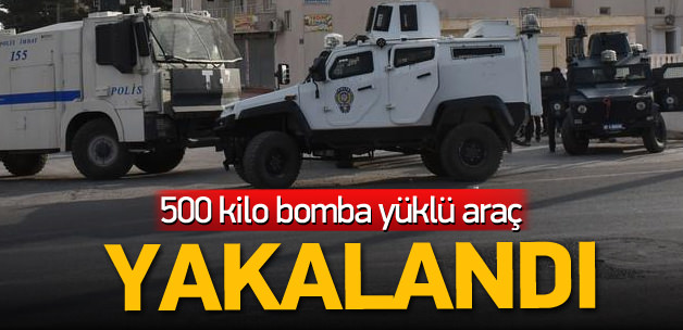 Diyarbakır\'da bomba yüklü araç yakalandı