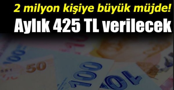 Emekliye 425 liralık aile yardımı geliyor