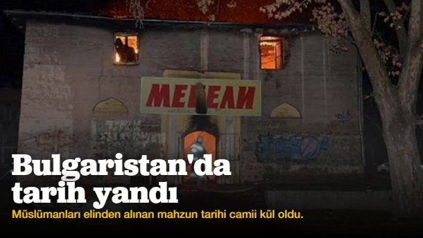 Filibe\'de tarihi camide yangın