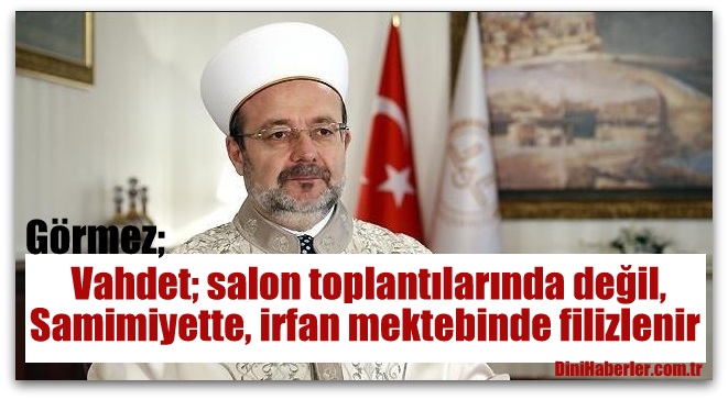 Görmez: İslam aleminde yeni Filistinler oluştu