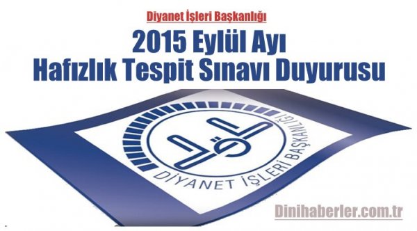 HAFIZLIK TESPİT SINAVI DUYURUSU
