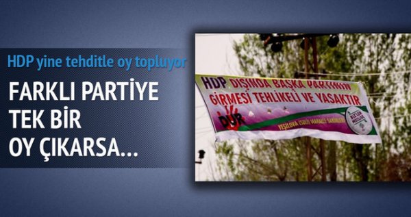 HDP fişliyor, PKK tehdit ediyor