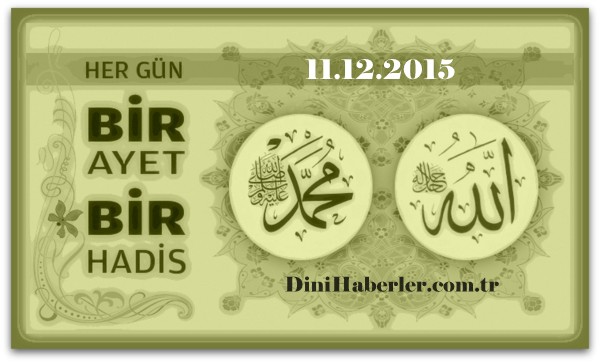 Her Gün Bir Ayet Bir Hadis