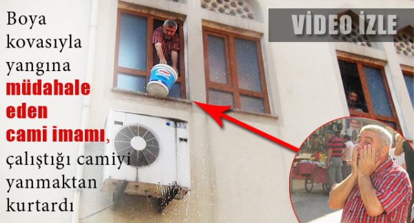 İmam Camiyi Yanmaktan Kurtardı