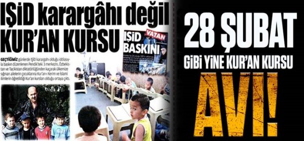 IŞİD karargahı dediler Kur’an Kursu çıktı