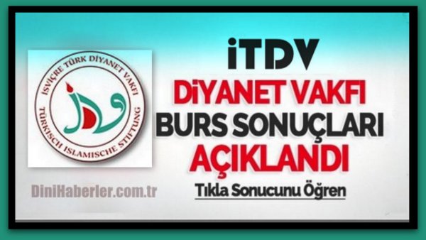 İTDV Burs Sonuçları Açıklandı