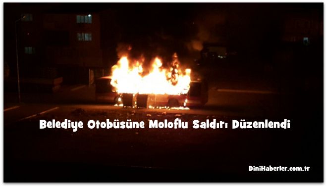 İzmir\'de Belediye Otobüsüne Molotof Atıldı