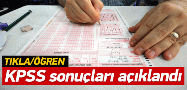 KPSS 2015 sonuçları açıklandı