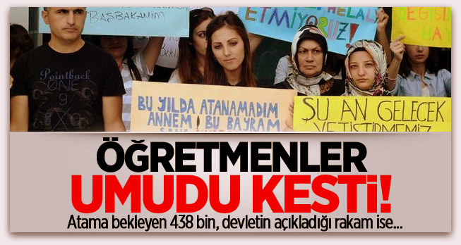 Öğretmenin umudu yok!