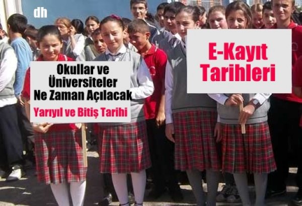 Okul ve Üniversitelerde 2015-2016 Eğitim Periyotu ve E-Kayıt