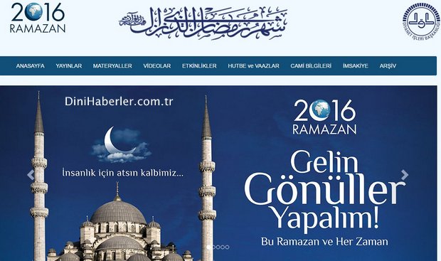 Ramazan Ayına Özel İnternet Sitesi Yayında