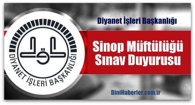 Sinop İl Müftülüğünden VHKİ İlanı