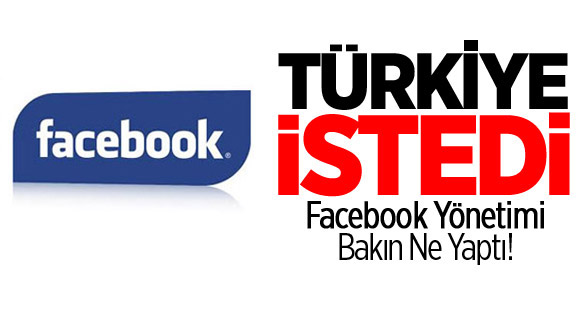 Türkiye istedi Facebook yaptı!