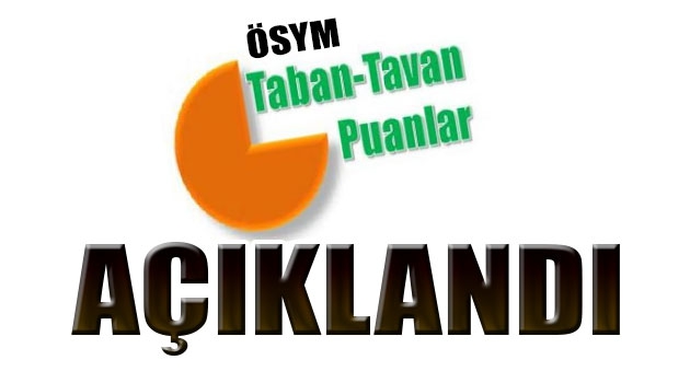 Üniversitelerin taban ve tavan puanları açıklandı