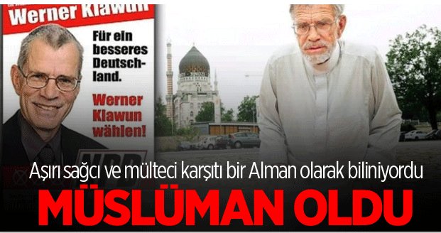 Werner Klawun Müslüman oldu