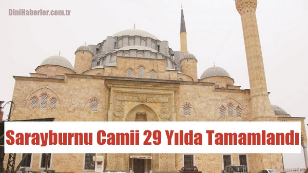 Yığma taş cami 29 yıl sonra tamamlandı